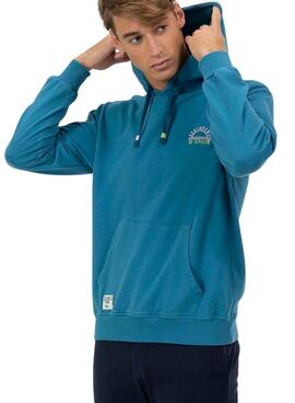 Sweat à capuche El Pulpo Sealovers bleu saphir pour homme