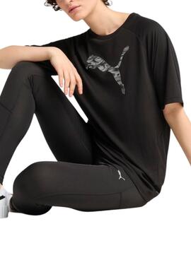 T-shirt Puma Evostripe noir pour femme