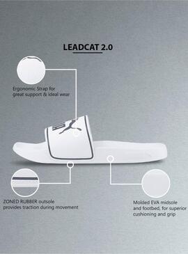 Claquettes Puma Leadcat blanches pour femmes et hommes