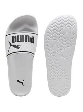 Claquettes Puma Leadcat blanches pour femmes et hommes