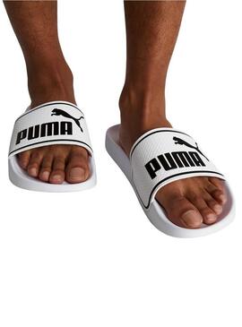 Claquettes Puma Leadcat blanches pour femmes et hommes