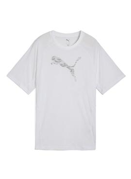 Maillot Puma Evostripe blanc pour femme