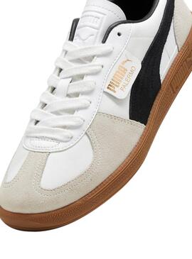 Chaussures Puma Palermo blanc et noir pour femme et homme