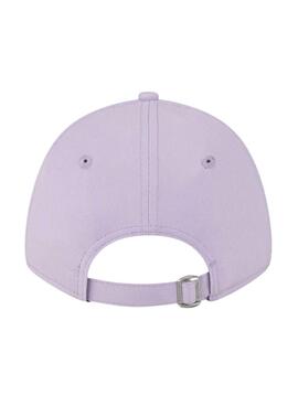 Casquette New Era Yankees violette pour femme