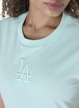 Maillot New Era Athletics turquoise pour femme