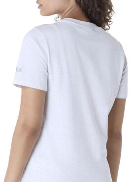 Maillot New Era Athletics gris pour femme