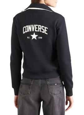 Veste Converse All Star noire pour femme