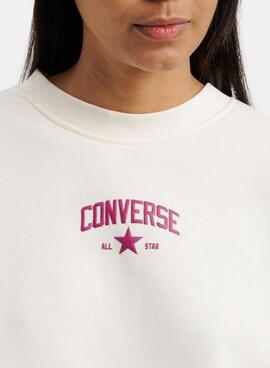 Sweat-shirt Converse Crew beige pour femme