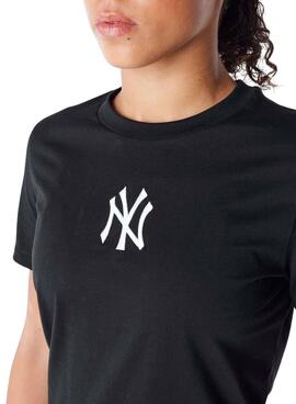 T-shirt New Era Yankees noir pour femme