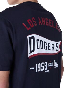 T-shirt New Era Dodgers bleu marine pour homme