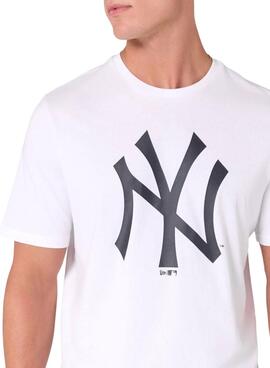 T-shirt New Era régulière blanc pour homme