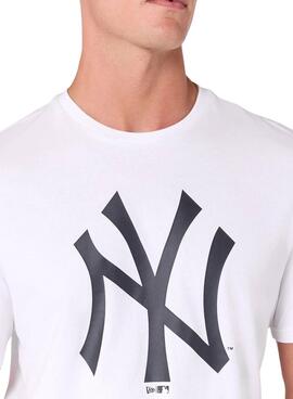 T-shirt New Era régulière blanc pour homme