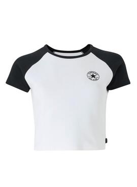Maillot Converse Colorblock noir et blanc pour femme