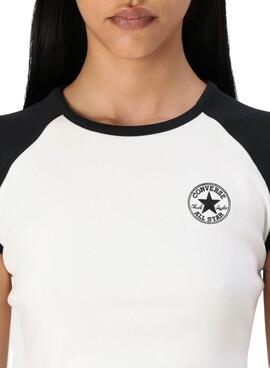 Maillot Converse Colorblock noir et blanc pour femme