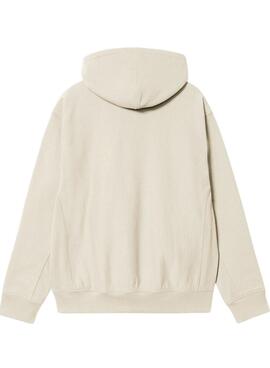 Sweat à capuche Carhartt Zip beige pour homme