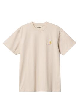 T-shirt Carhartt Script beige pour homme