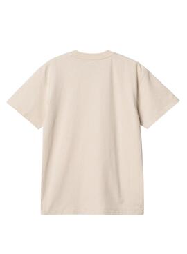 T-shirt Carhartt Script beige pour homme