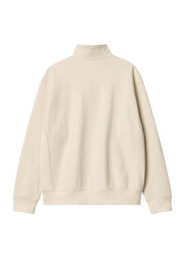 Sweatshirt Zip Carhartt beige pour homme