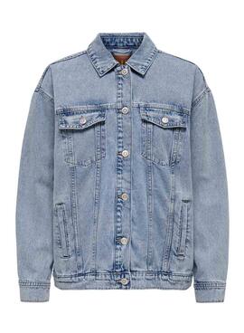 Veste Only Ocean bleue pour femme.