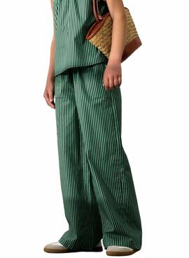 Pantalon Name It Filaura vert pour fille.