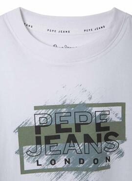 T-shirt Pepe Jeans Jones blanc pour enfant