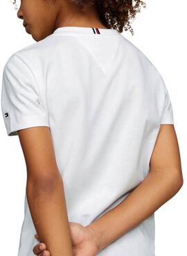 T-shirt Tommy Hilfiger Pocket blanc pour enfant