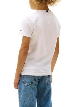 T-shirt Tommy Hilfiger Pocket blanc pour enfant