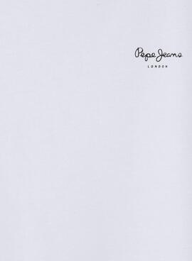 T-shirt Pepe Jeans Bloomy blanc pour fille