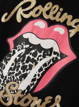 T-shirt Name It Farda Rolling noir pour fille