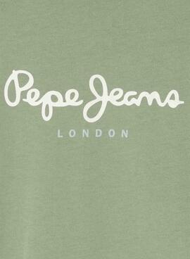 T-shirt Pepe Jeans New Art vert pour garçon