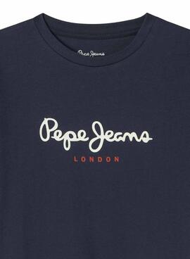 T-shirt Pepe Jeans New Art bleu marine pour garçon