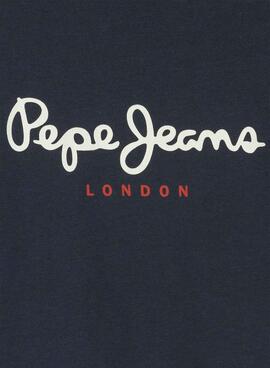 T-shirt Pepe Jeans New Art bleu marine pour garçon