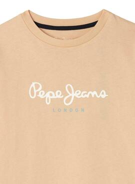 T-shirt Pepe Jeans New Art orange pour enfant