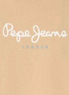 T-shirt Pepe Jeans New Art orange pour enfant