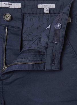Bermudas Pepe Jeans Chino bleu marine pour enfant