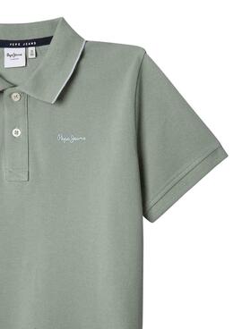 Polo Pepe Jeans Henry vert pour homme