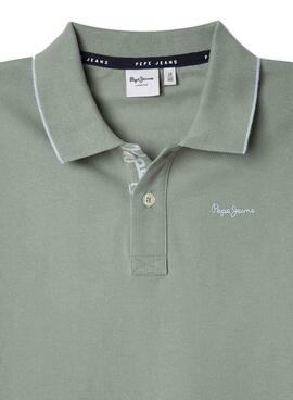 Polo Pepe Jeans Henry vert pour homme