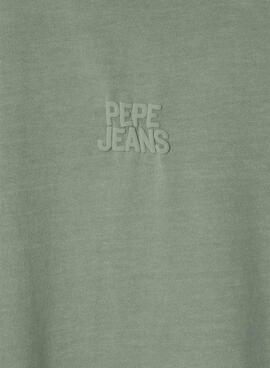 T-shirt Pepe Jeans Charles verte pour garçon
