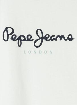 T-shirt Pepe Jeans New Art blanc pour enfant