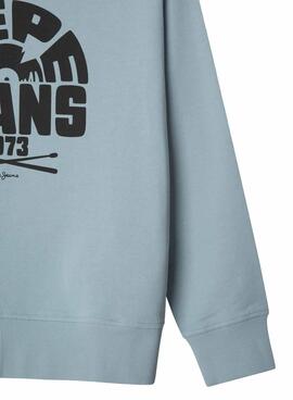 Sweat à capuche Pepe Jeans Harrison bleu pour enfant
