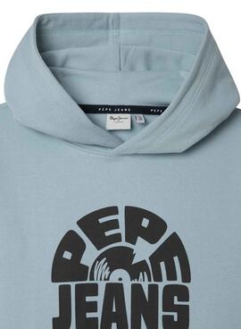Sweat à capuche Pepe Jeans Harrison bleu pour enfant