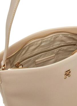Sac à main Tommy Hilfiger Legacy Med beige pour femme