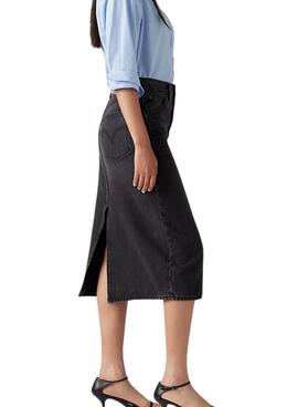 Jupe Levi's Hr Back noire pour femme.