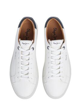 Sneakers Pepe Jeans Joe Basic blanc pour homme