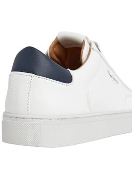 Sneakers Pepe Jeans Joe Basic blanc pour homme