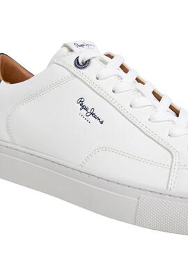 Sneakers Pepe Jeans Joe Basic blanc pour homme