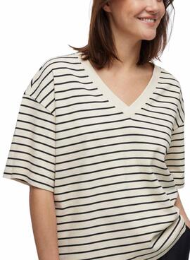 T-shirt Vila Sinny beige pour femme