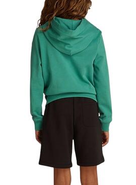 Sweat à capuche Calvin Klein Institutional Logo vert