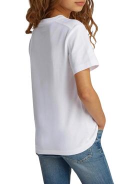 T-shirt Calvin Klein Chest Monologue blanc