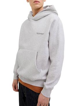 Sweatshirt Jack and Jones Islington blanc pour homme.